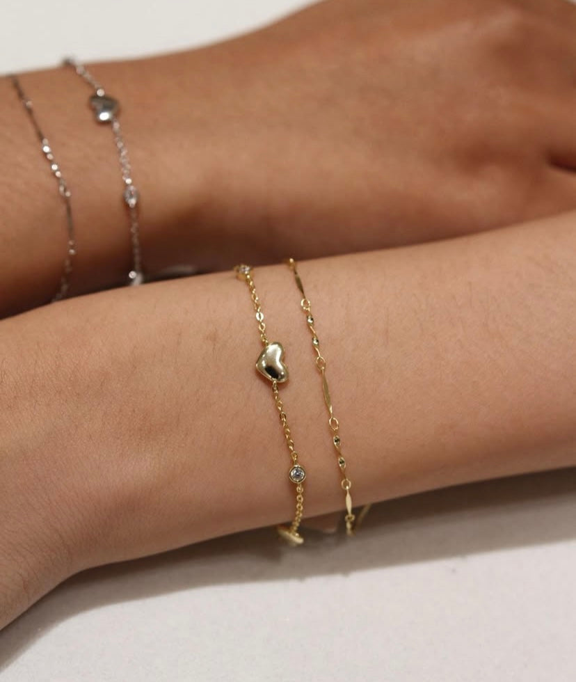 Hearty bracelet (silver)