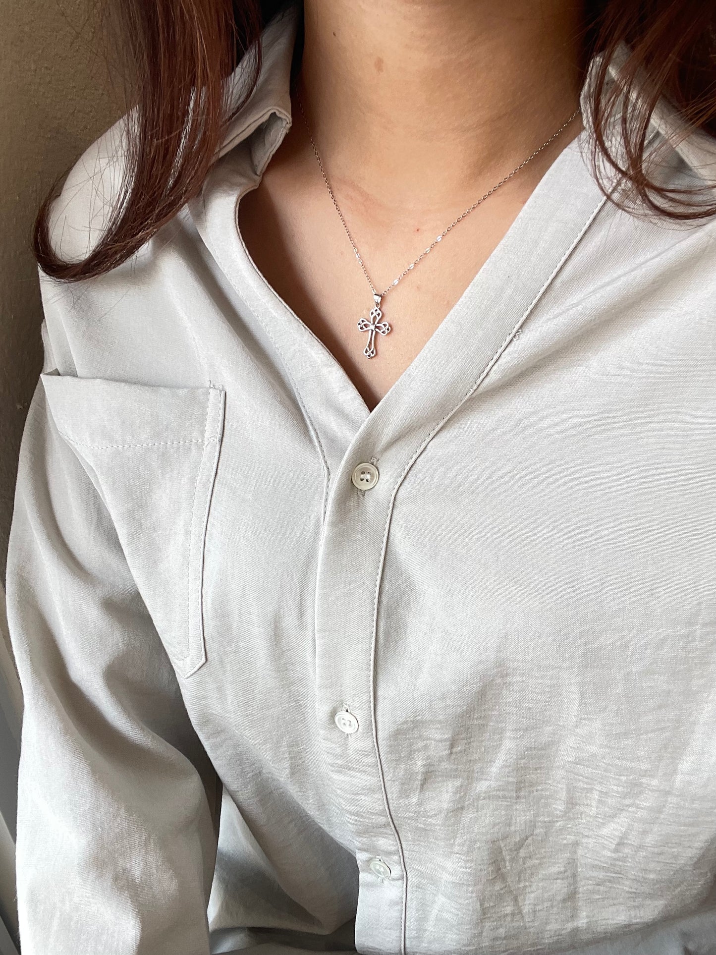 Sv divine cross necklace