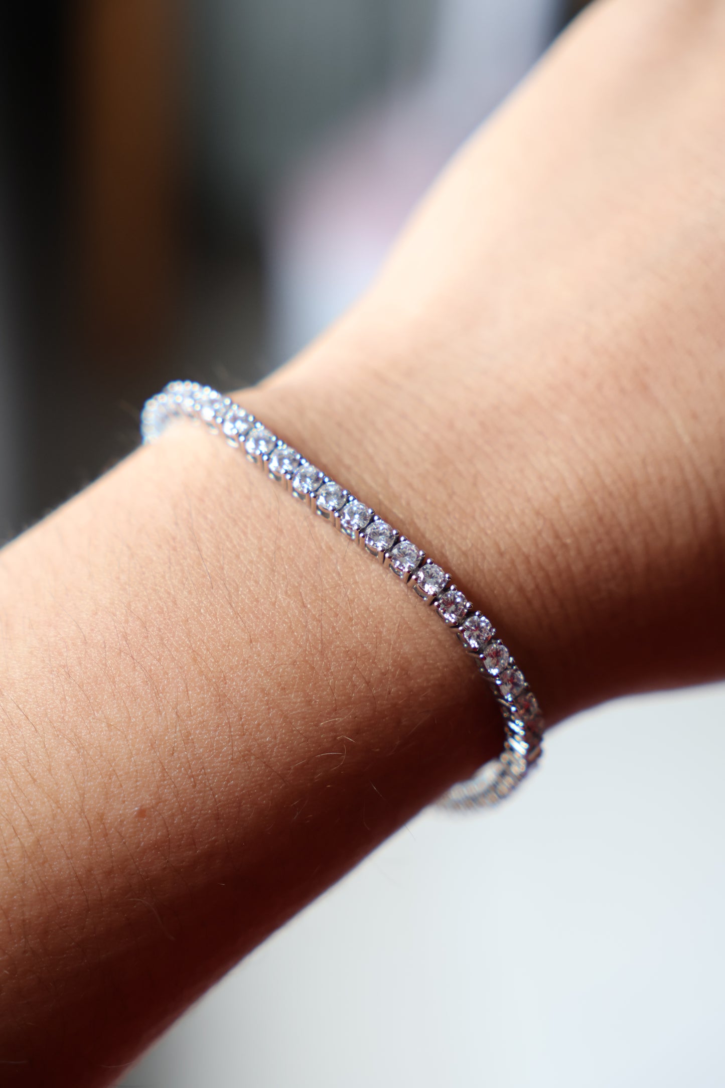 Br tennis bracelet(Silver)
