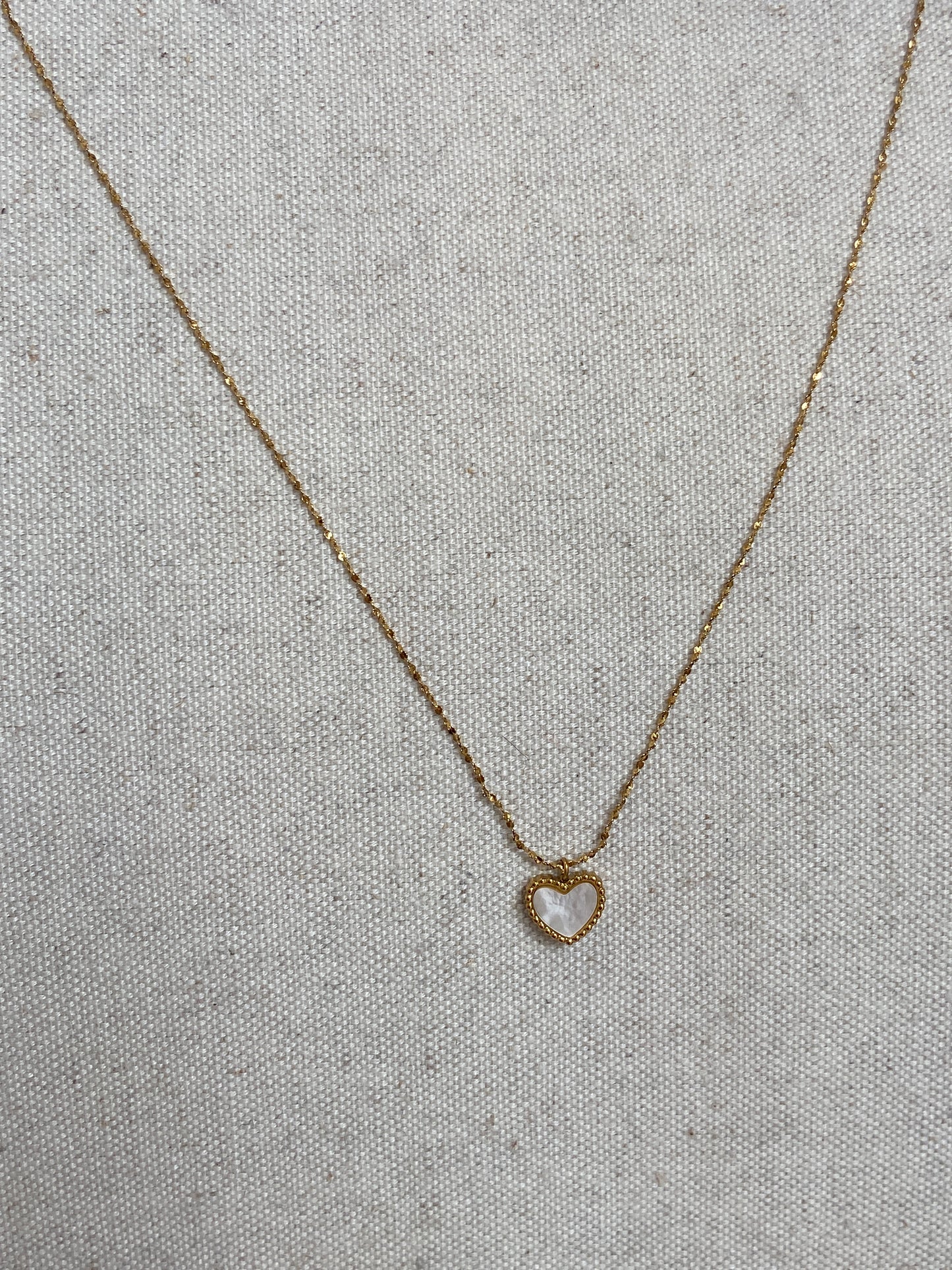 Shell heart necklace