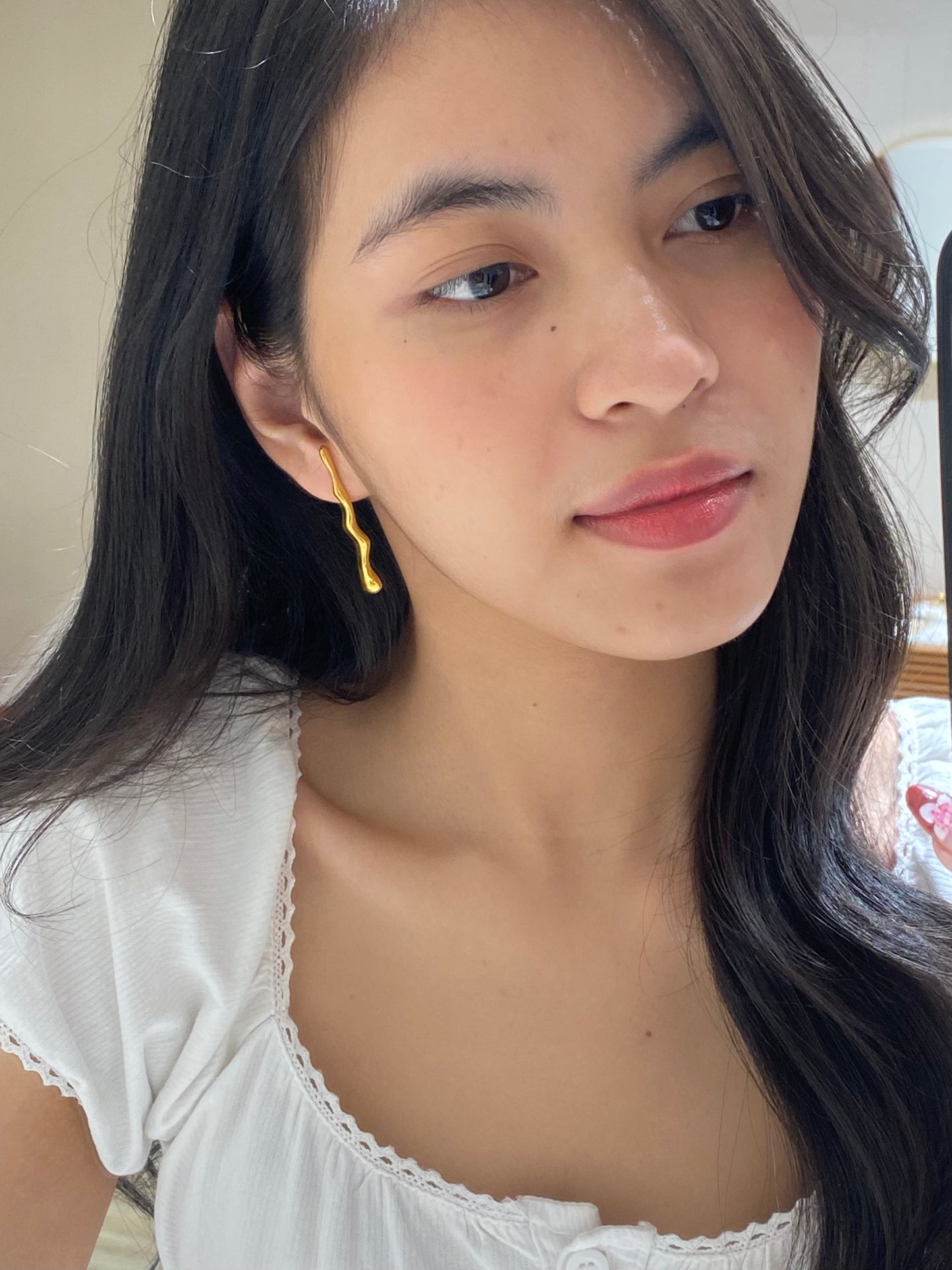 Drippy earrings (gold)
