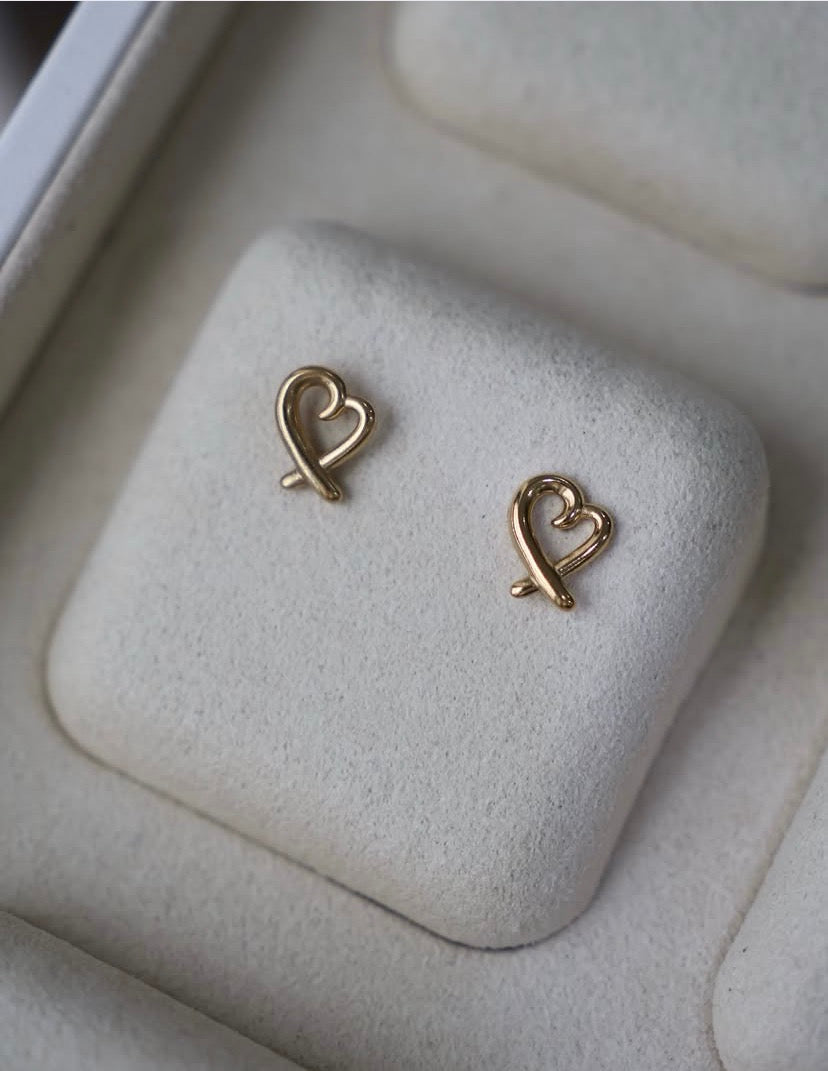 Imperfect heart studs