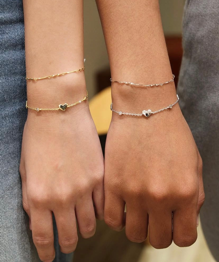 Hearty bracelet (gold)