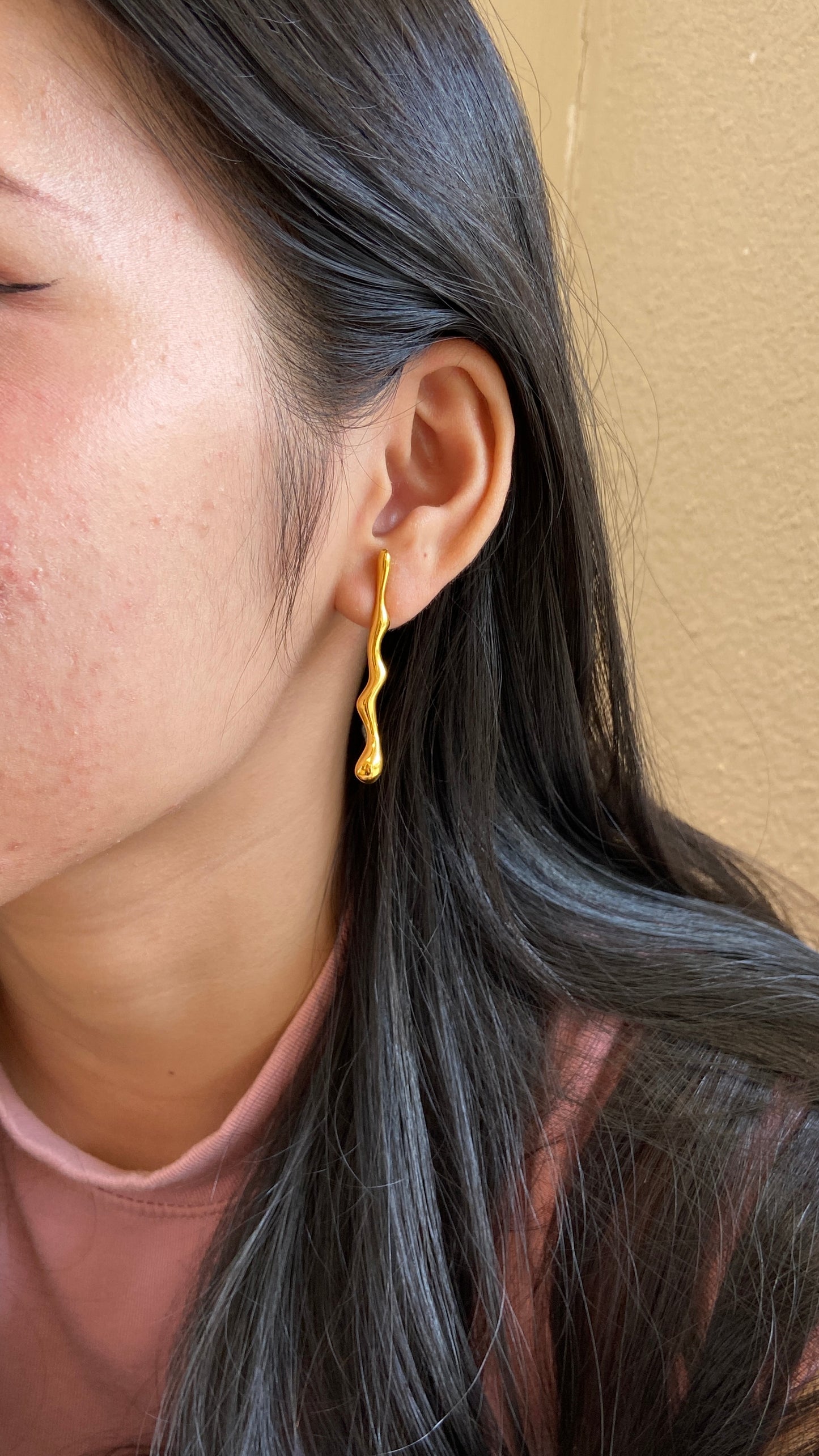 Drippy earrings (gold)