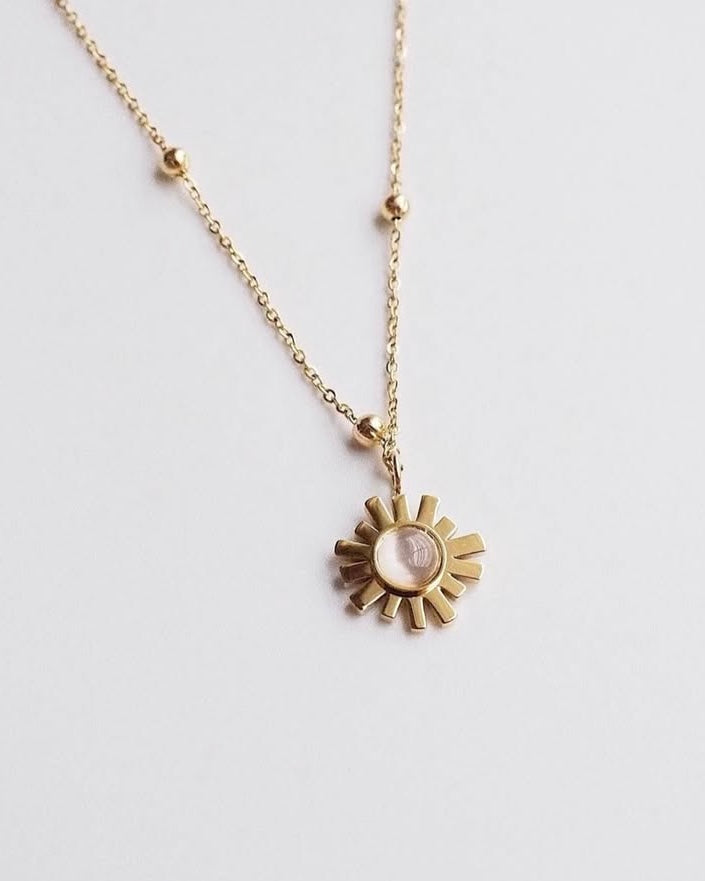 Sunflowers necklace