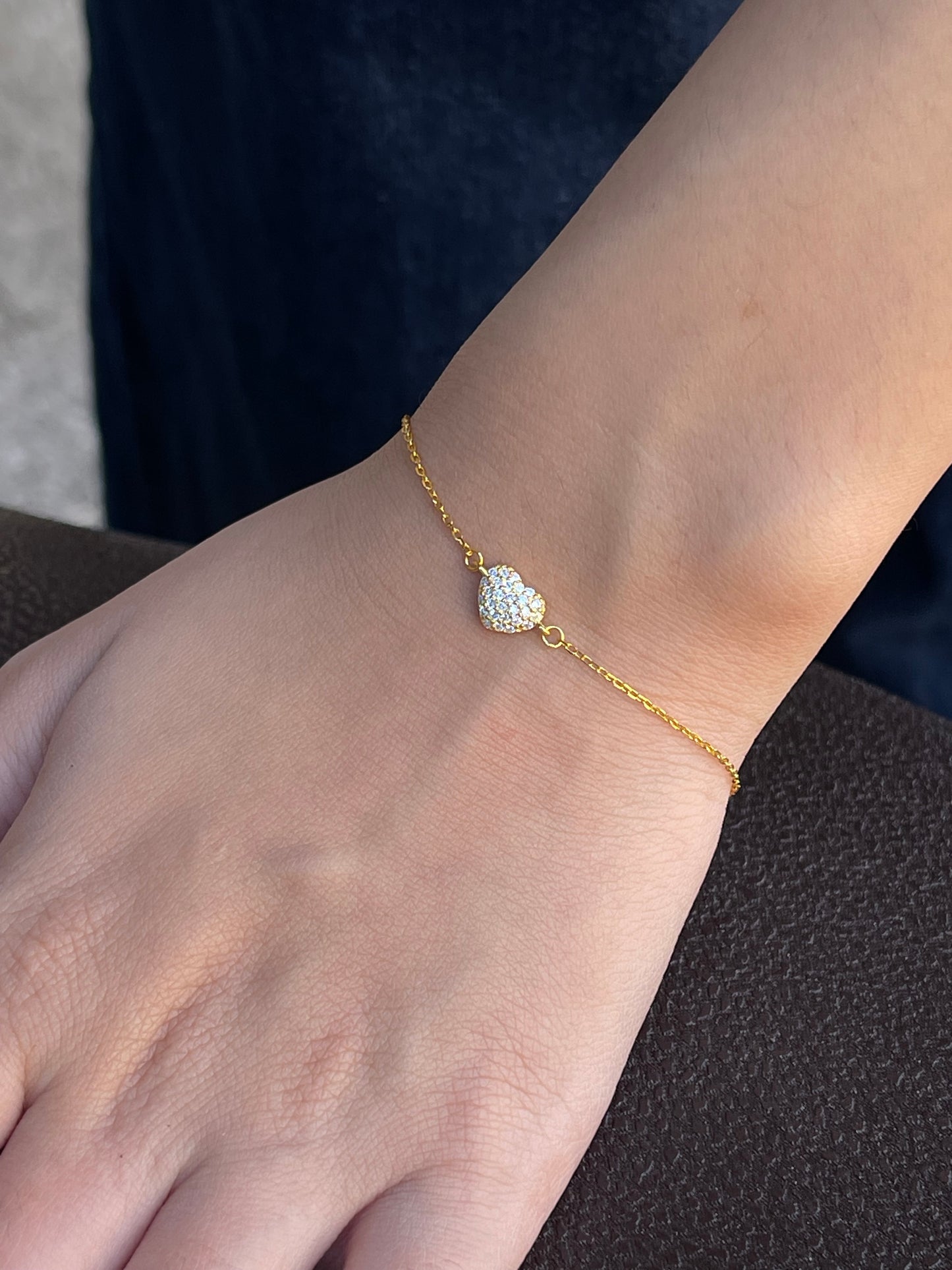 Sv puffy heart bracelet