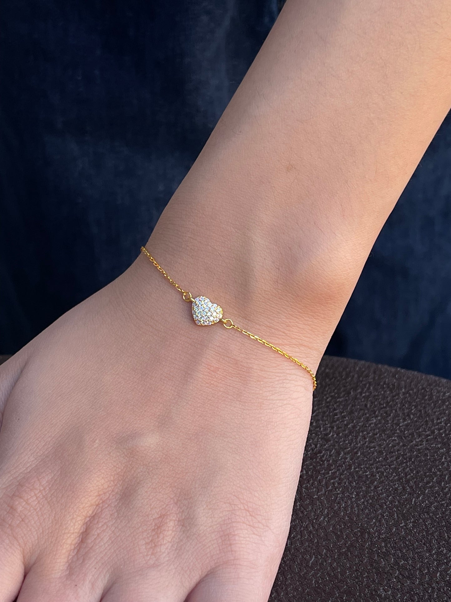 Sv puffy heart bracelet