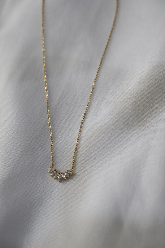 Gem Crown necklace ( gold)