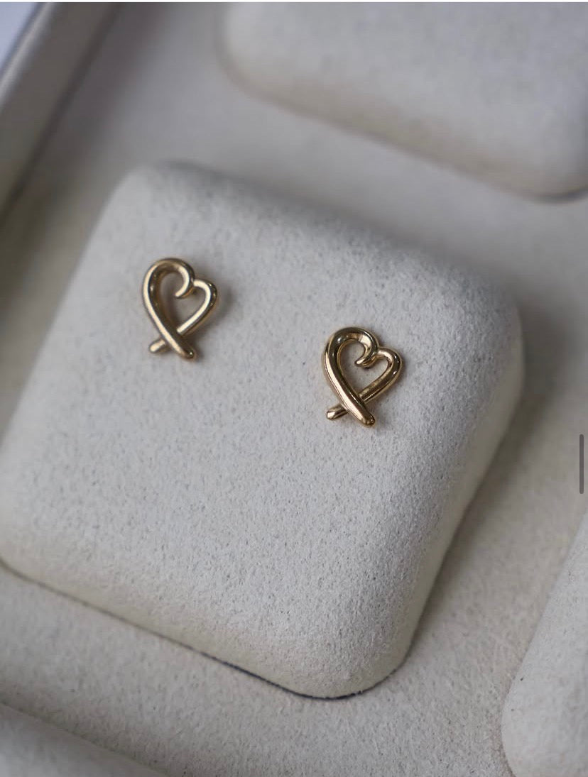 Imperfect heart studs