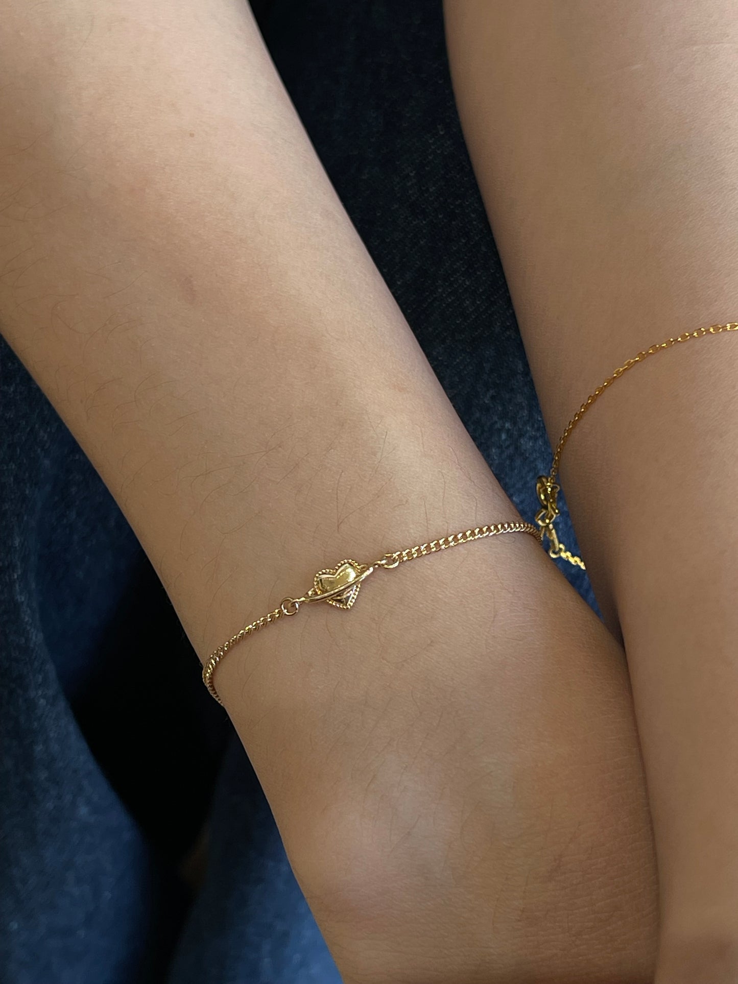 Orbit heart bracelet