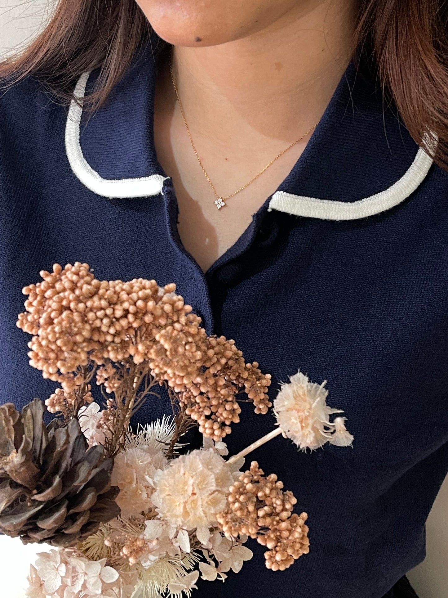 Sv Mini clover necklace