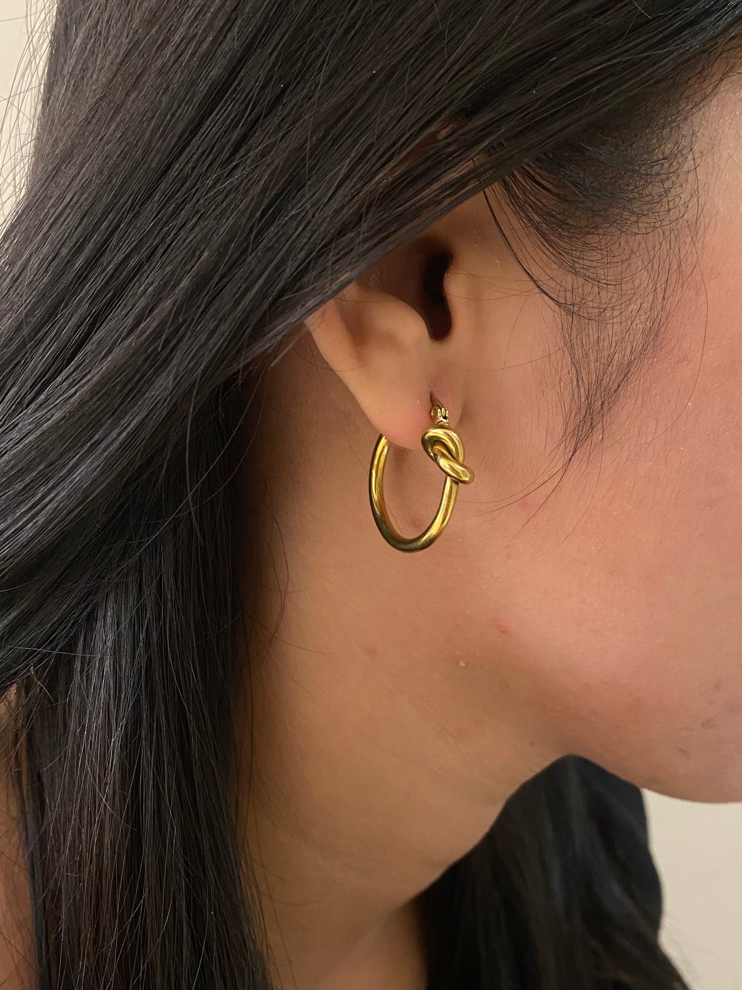 Knot earrings (gold)