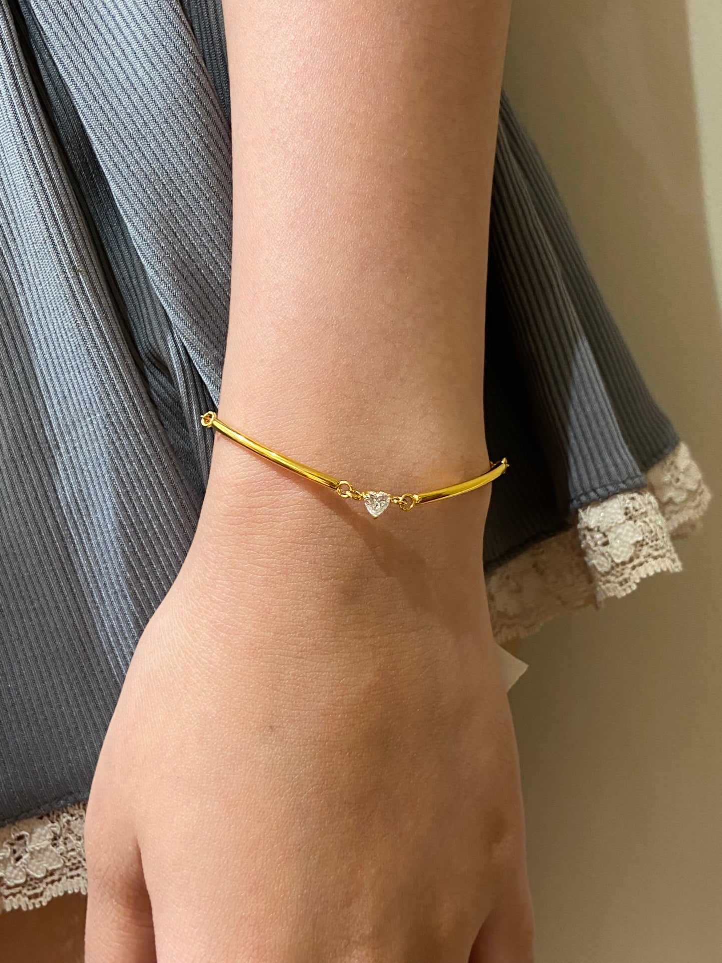 Miami heart gem (gold )