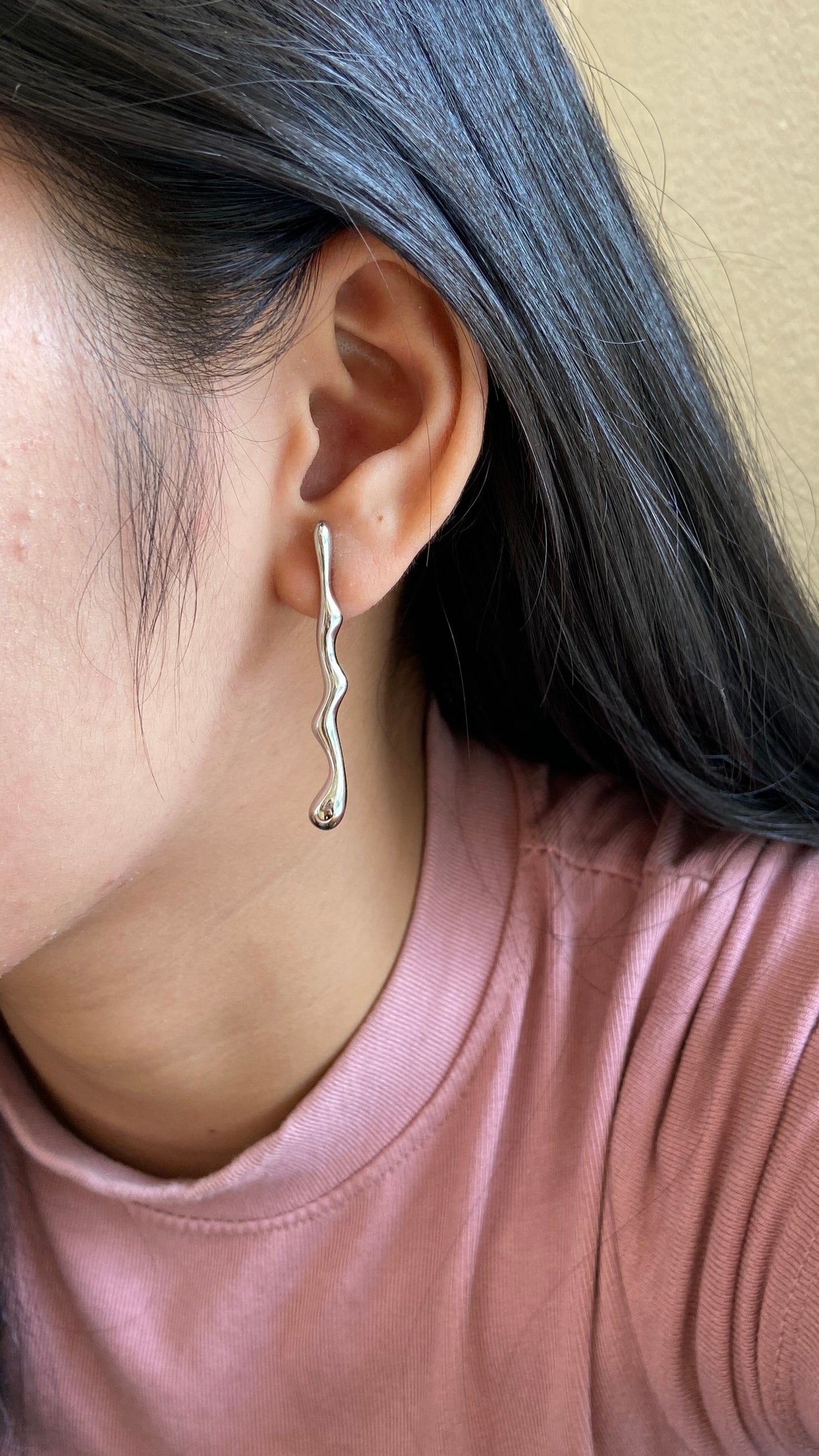 Drippy earrings (silver)