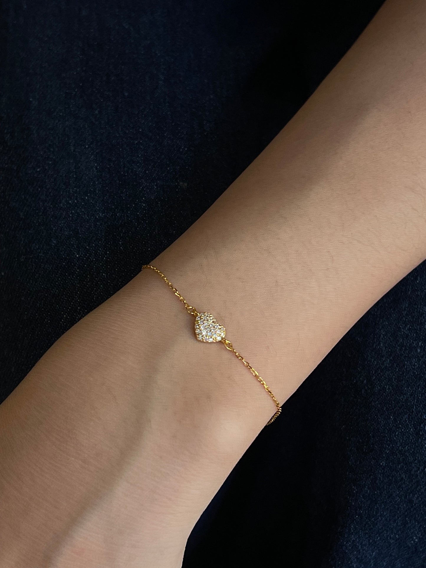 Sv puffy heart bracelet