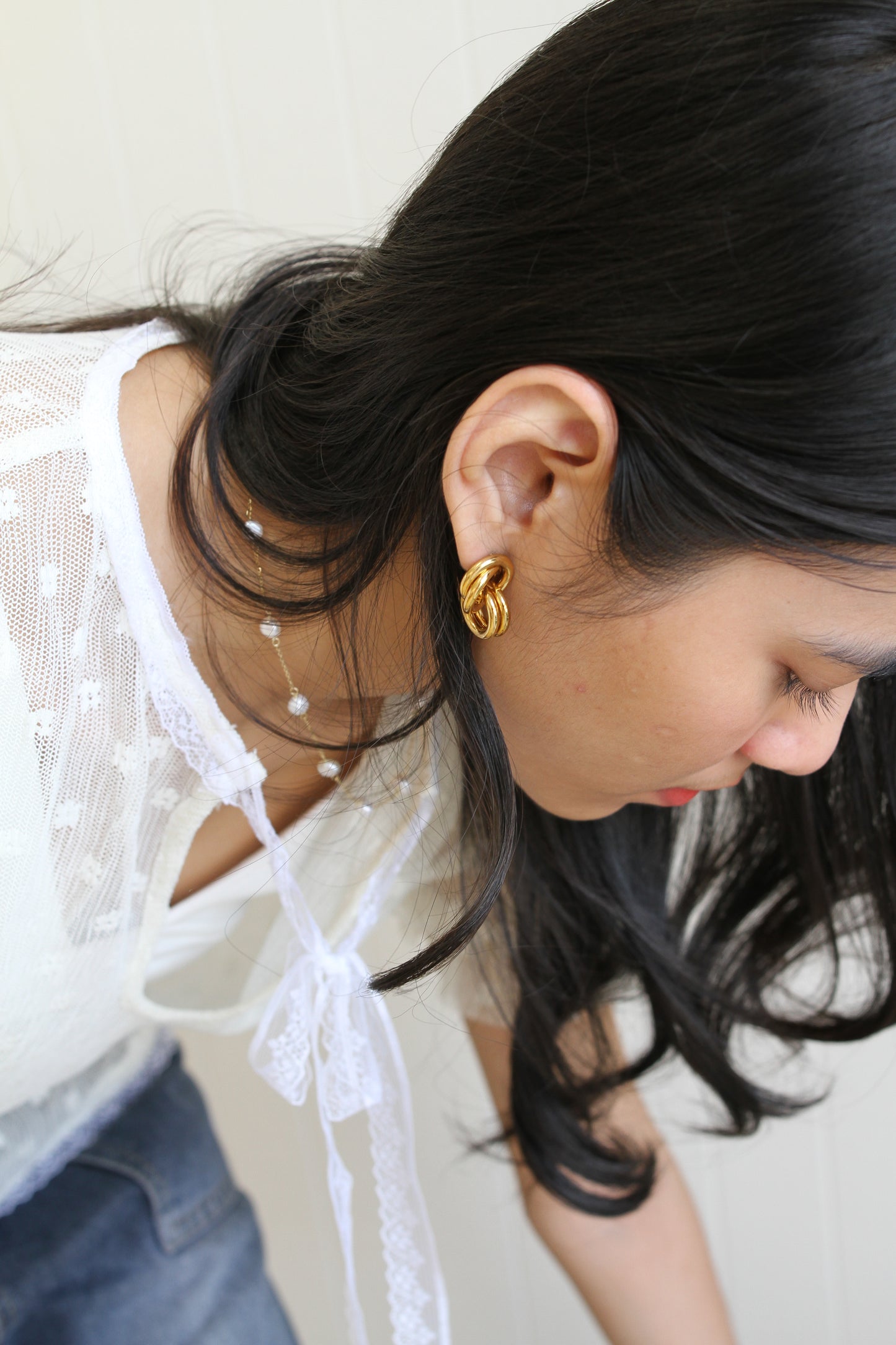 Trio earrings (gold)