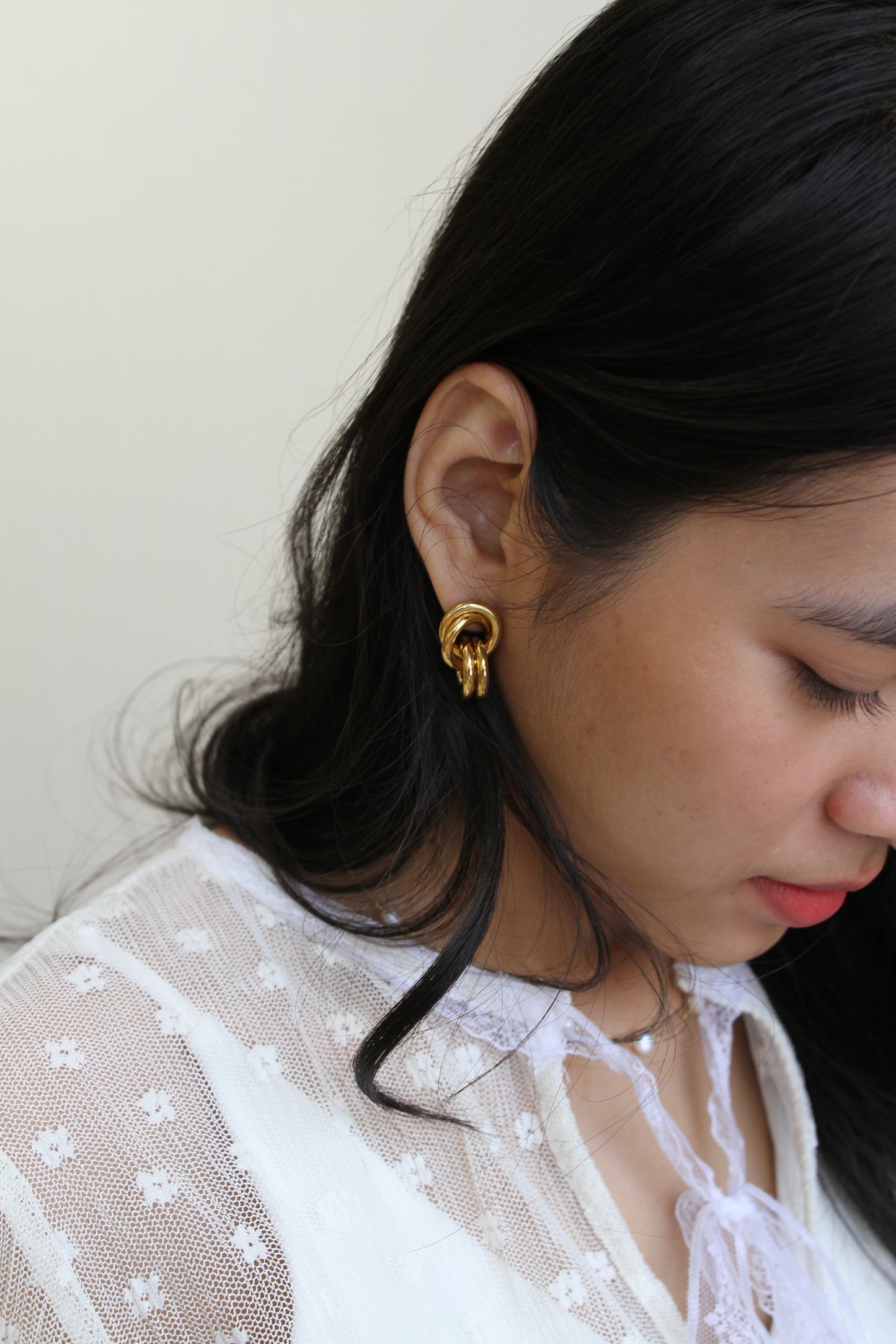 Trio earrings (gold)