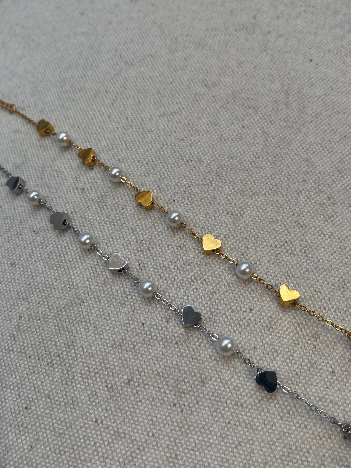 Lune pearl bracelet (gold)