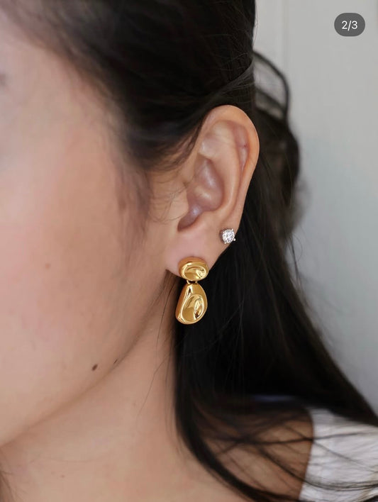 Concave earrings
