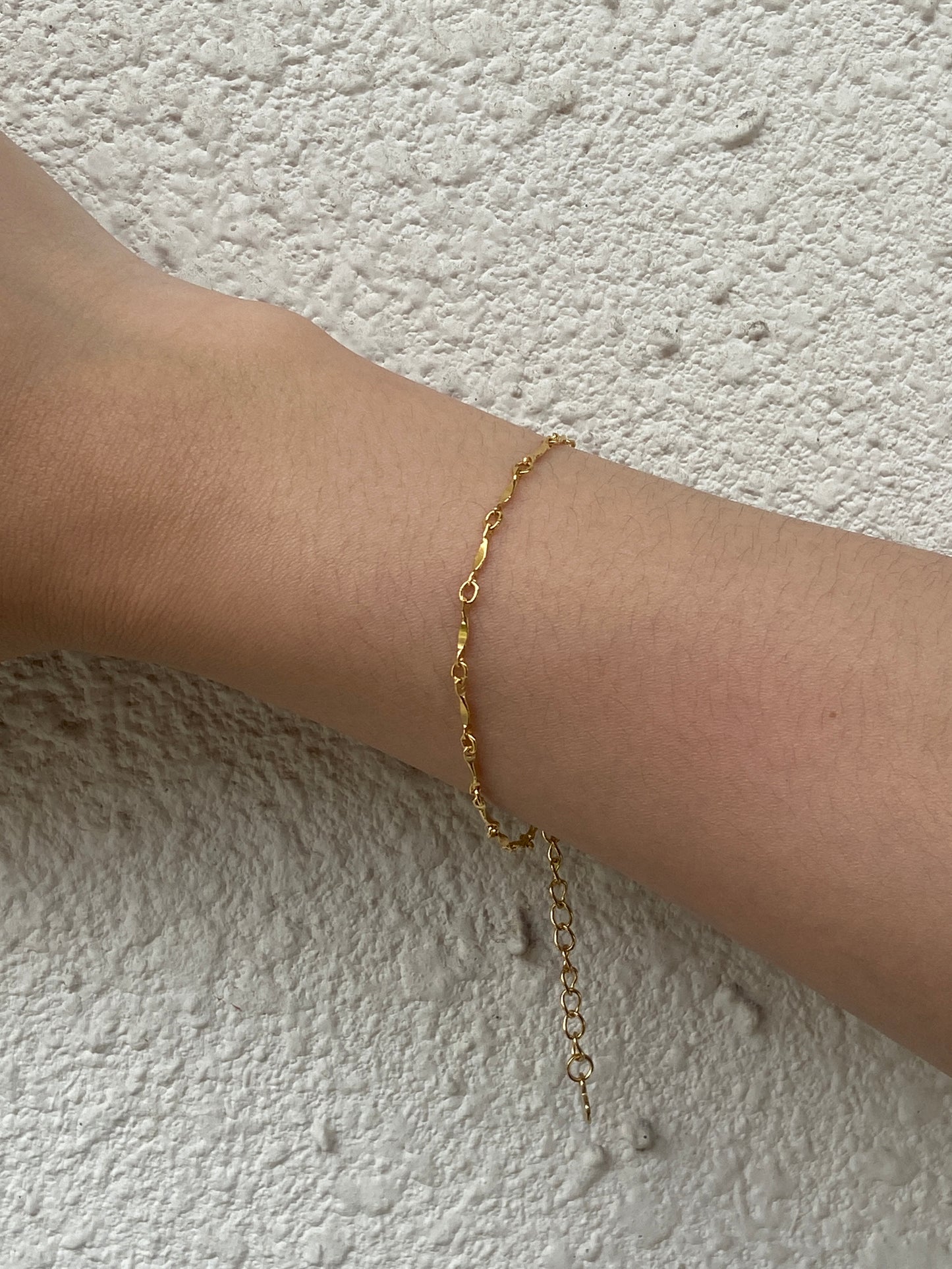 Gf flat chain bracelet