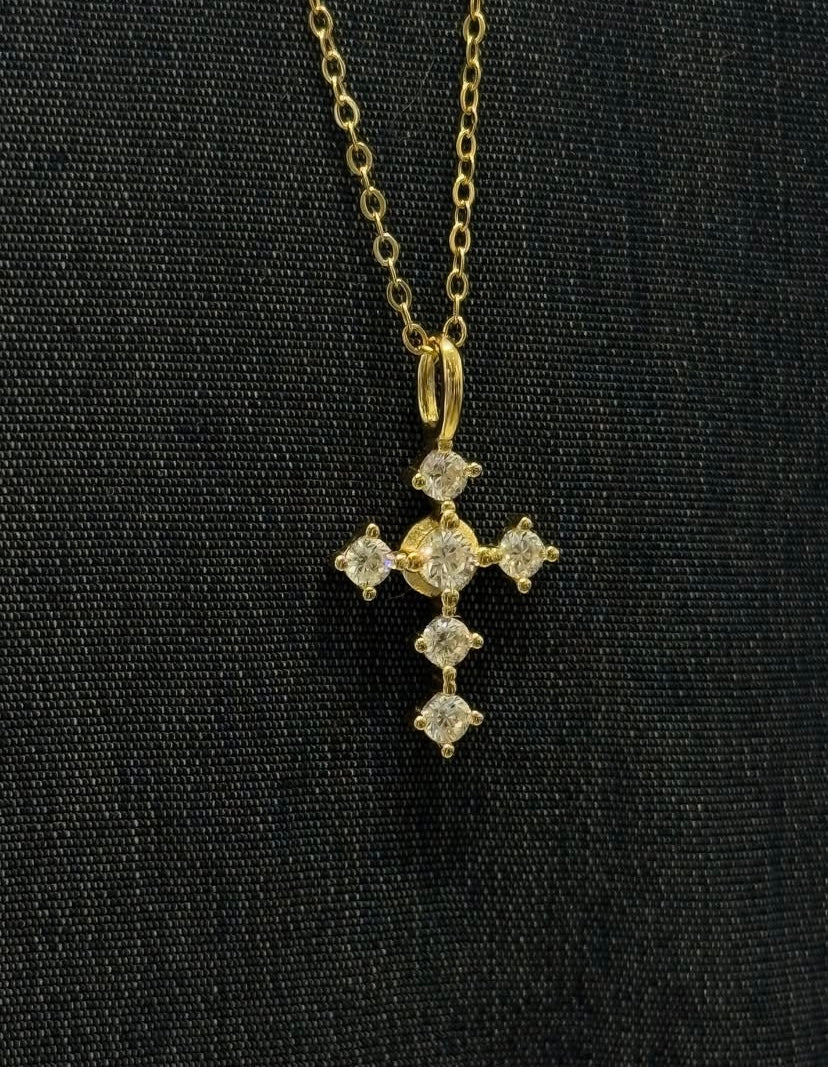 Sv cross necklace