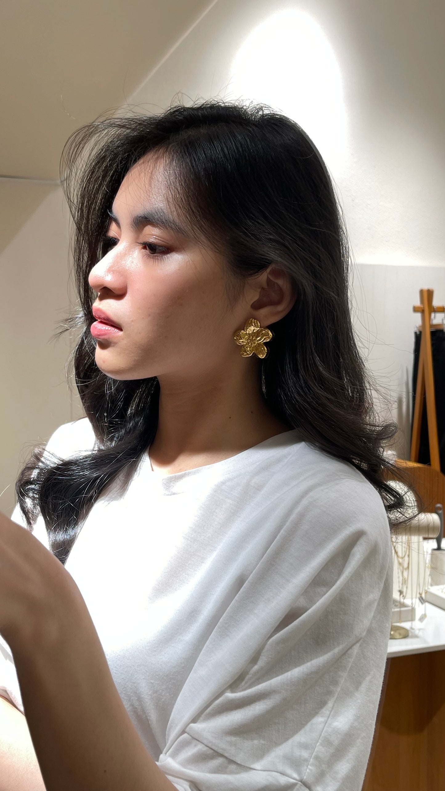 Vintage floral earrings