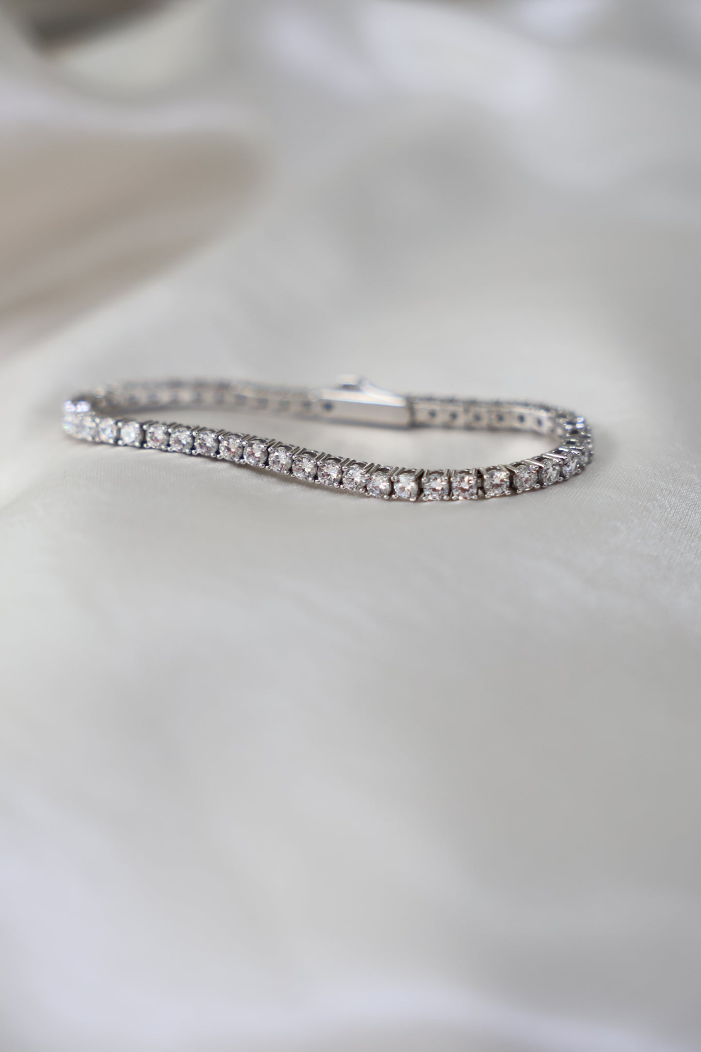 Br tennis bracelet(Silver)