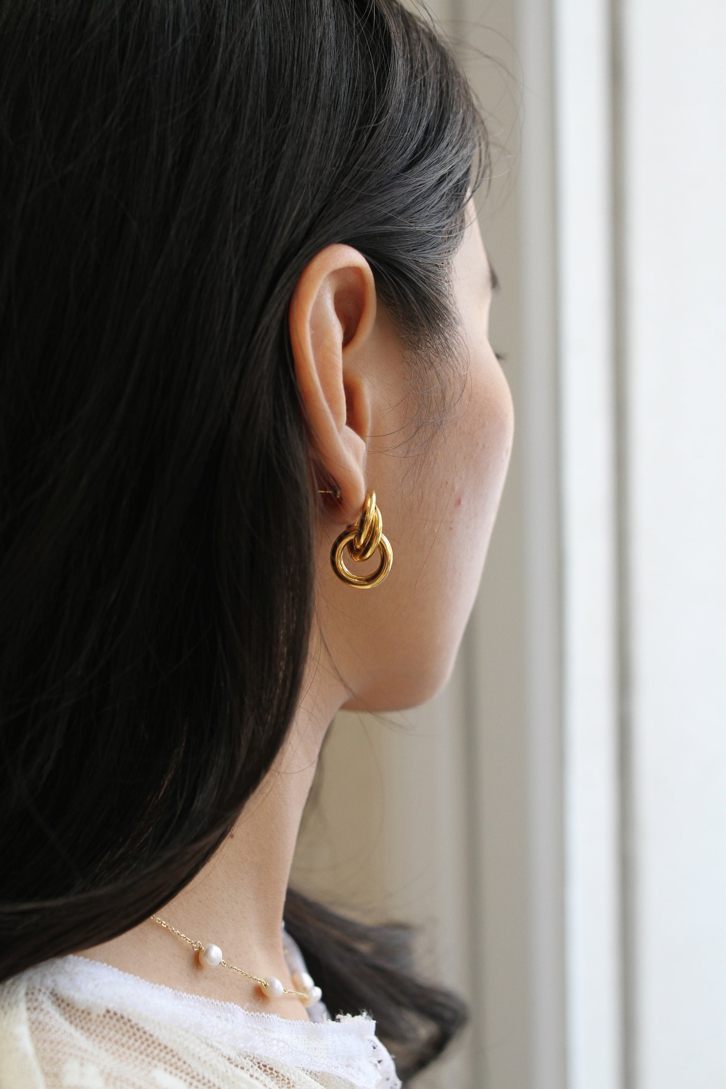 Trio earrings (gold)