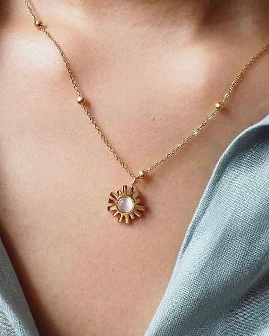 Sunflowers necklace