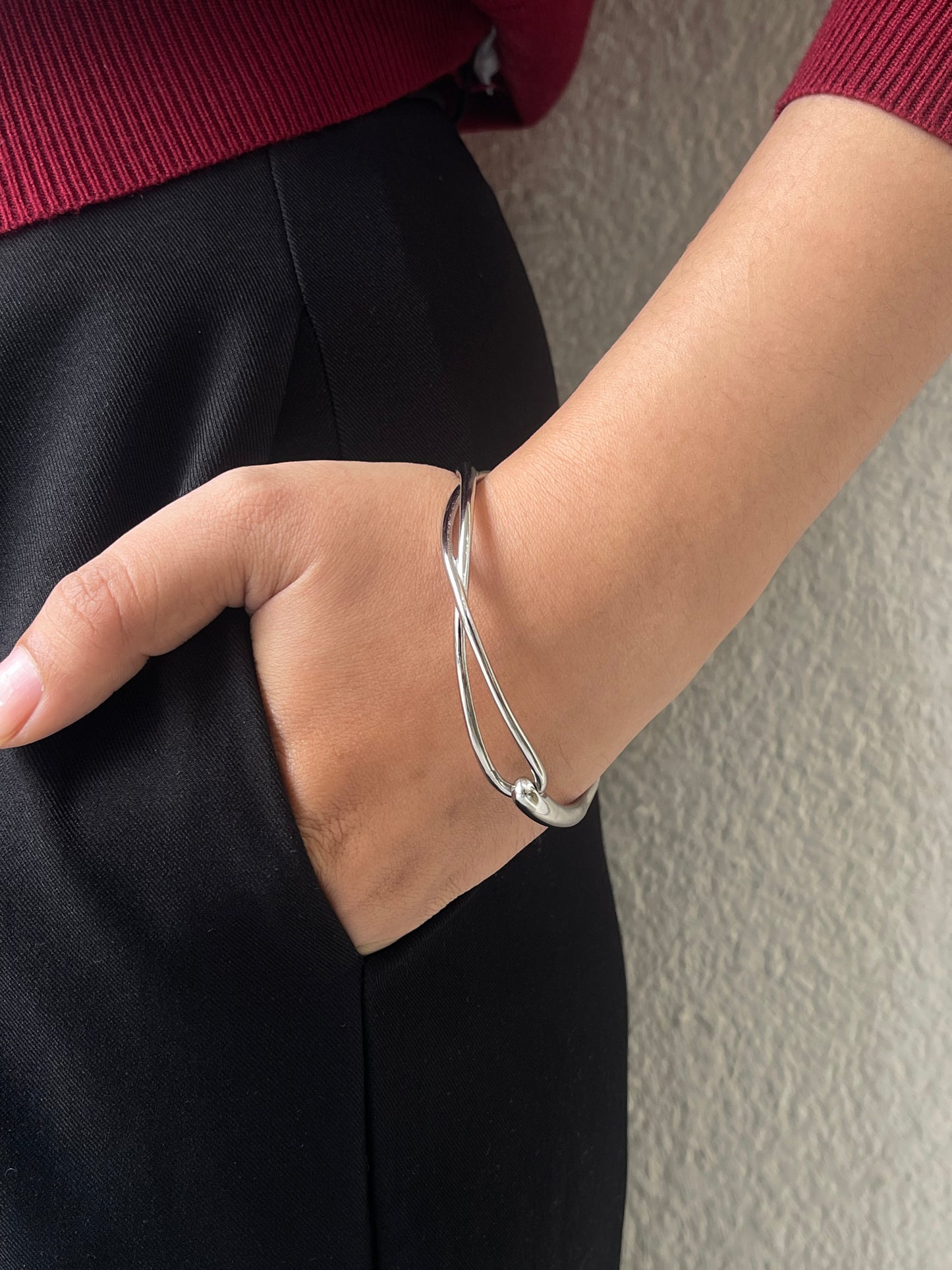 Hailey bangle (silver)