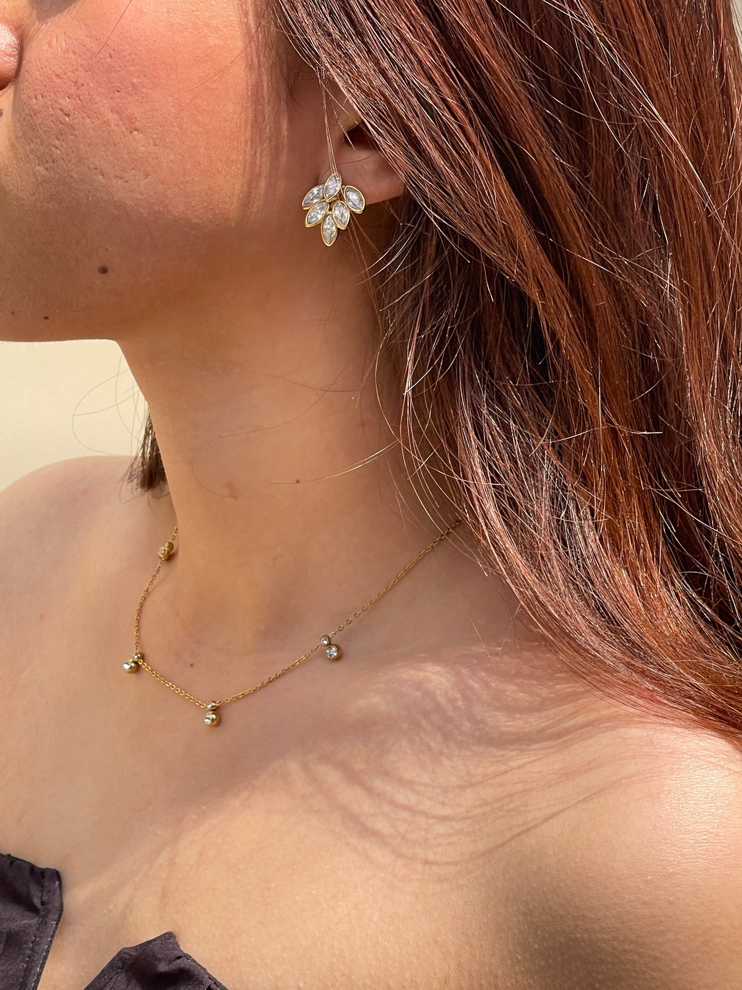 Marquise earring