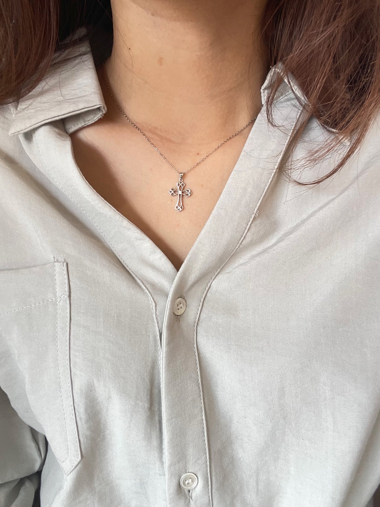 Sv divine cross necklace