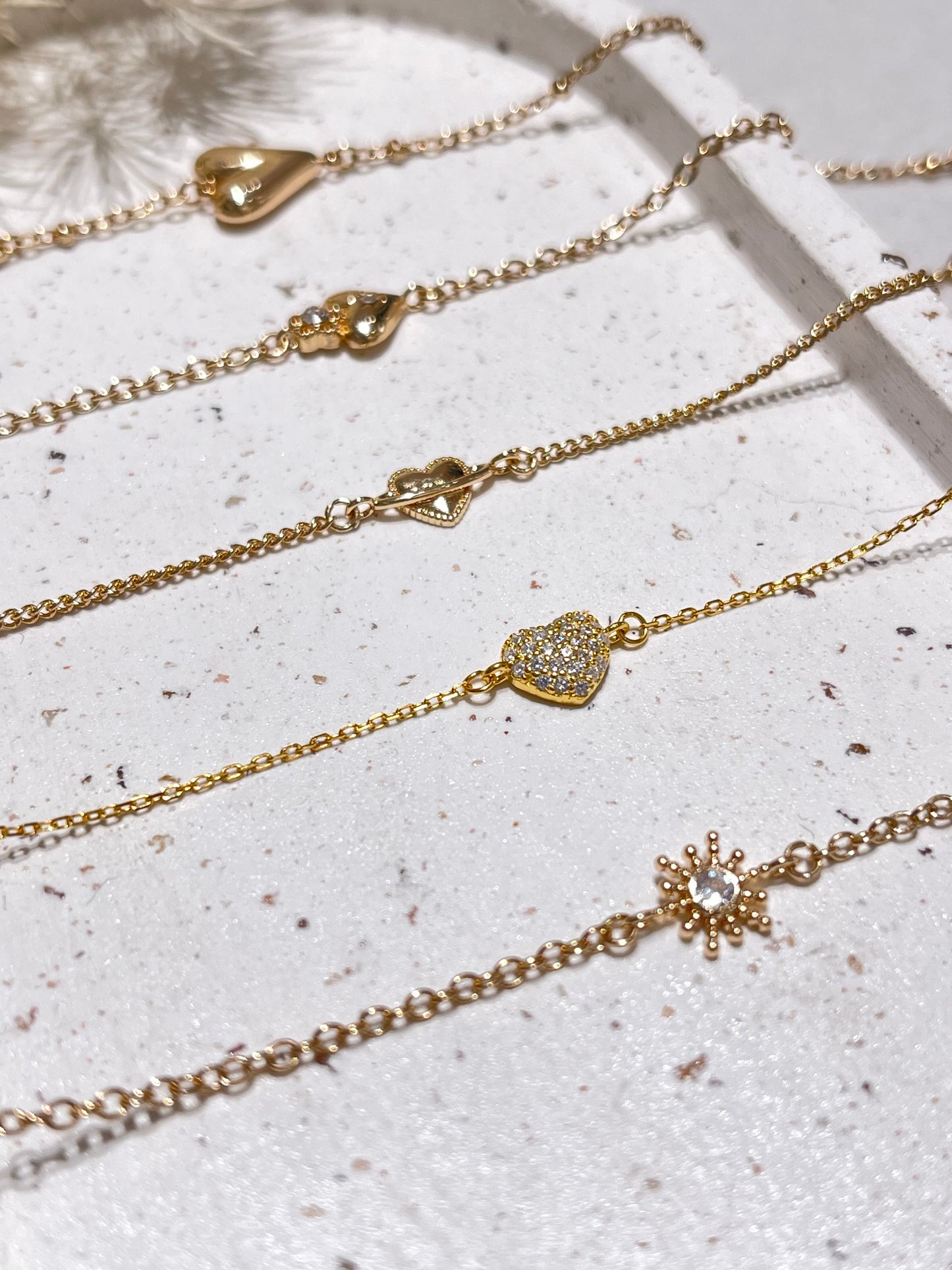 Orbit heart bracelet