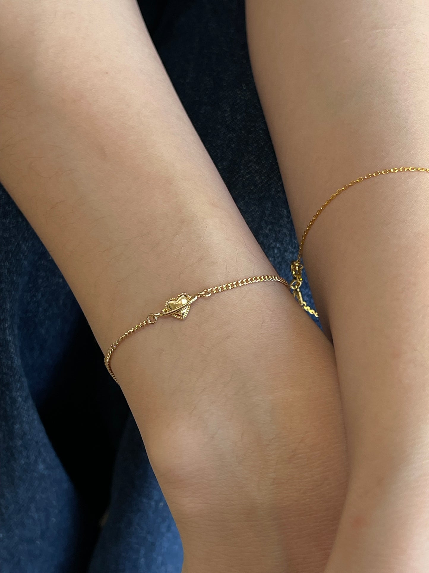 Orbit heart bracelet