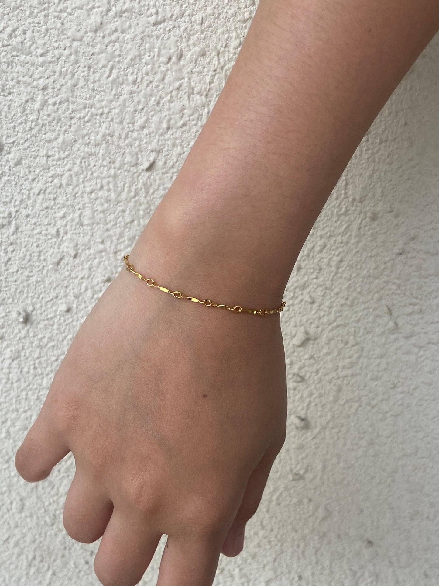 Gf flat chain bracelet