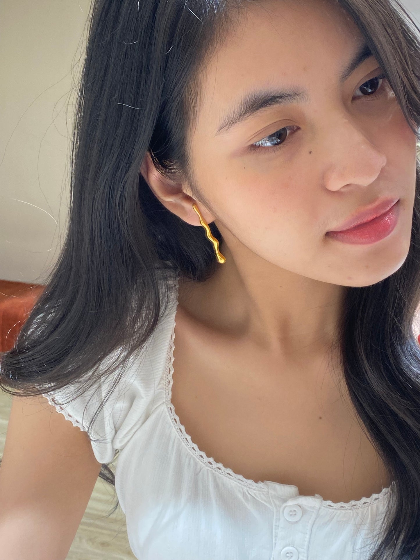 Drippy earrings (gold)