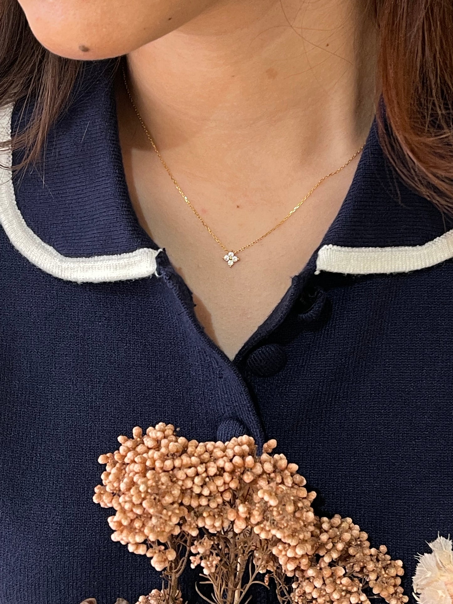 Sv Mini clover necklace