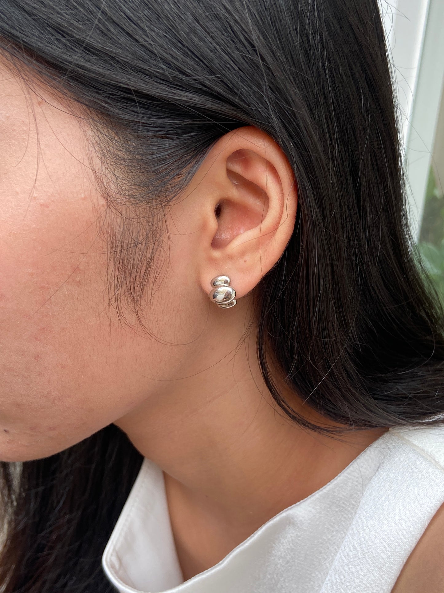 Lama earrings (silver)