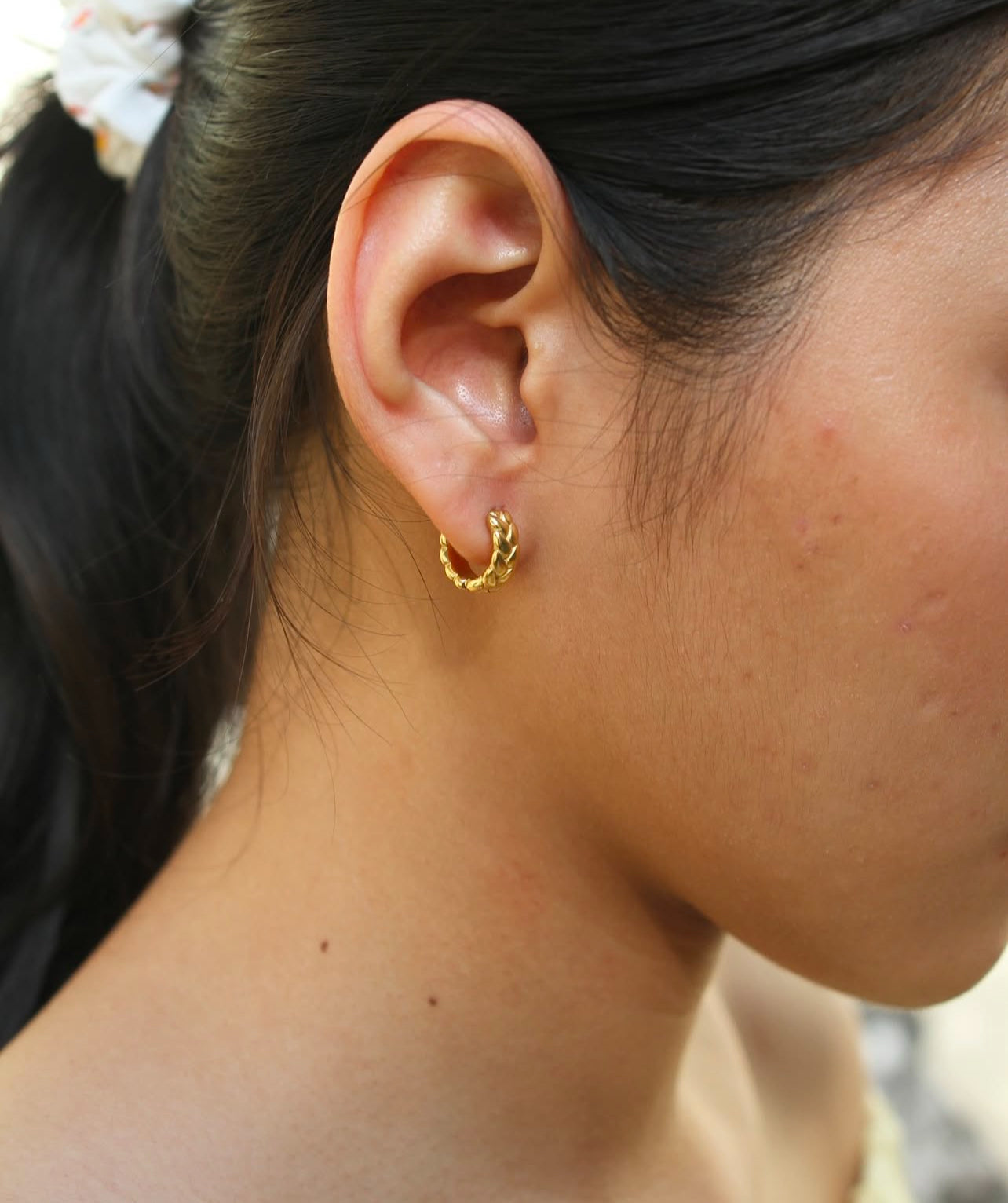 Woven earring