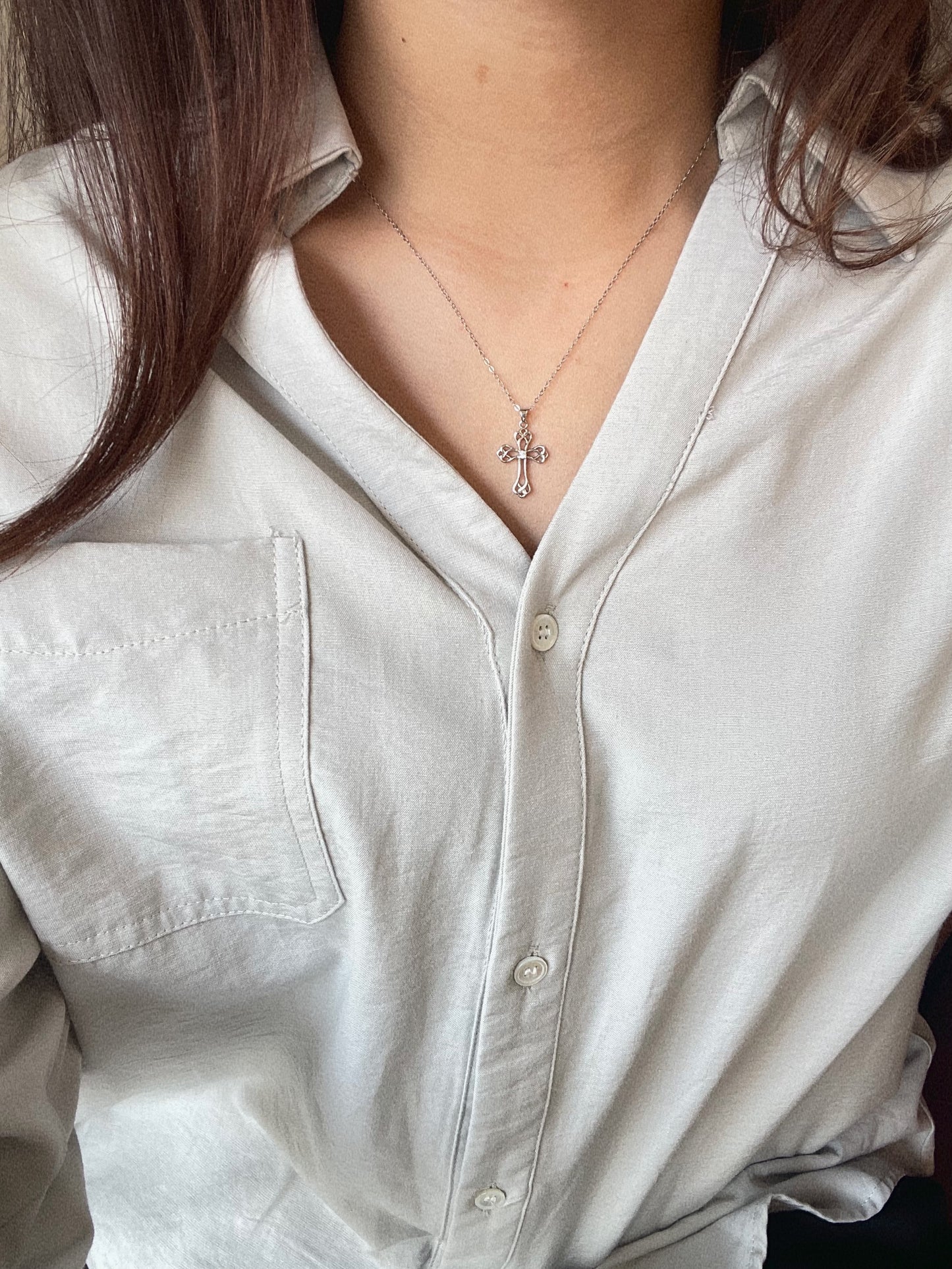 Sv divine cross necklace